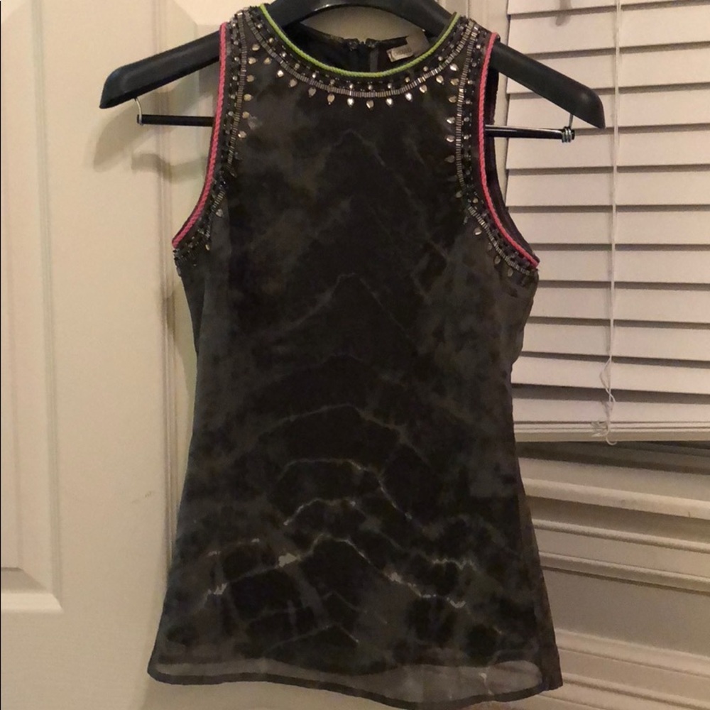 Sequin Gray Top